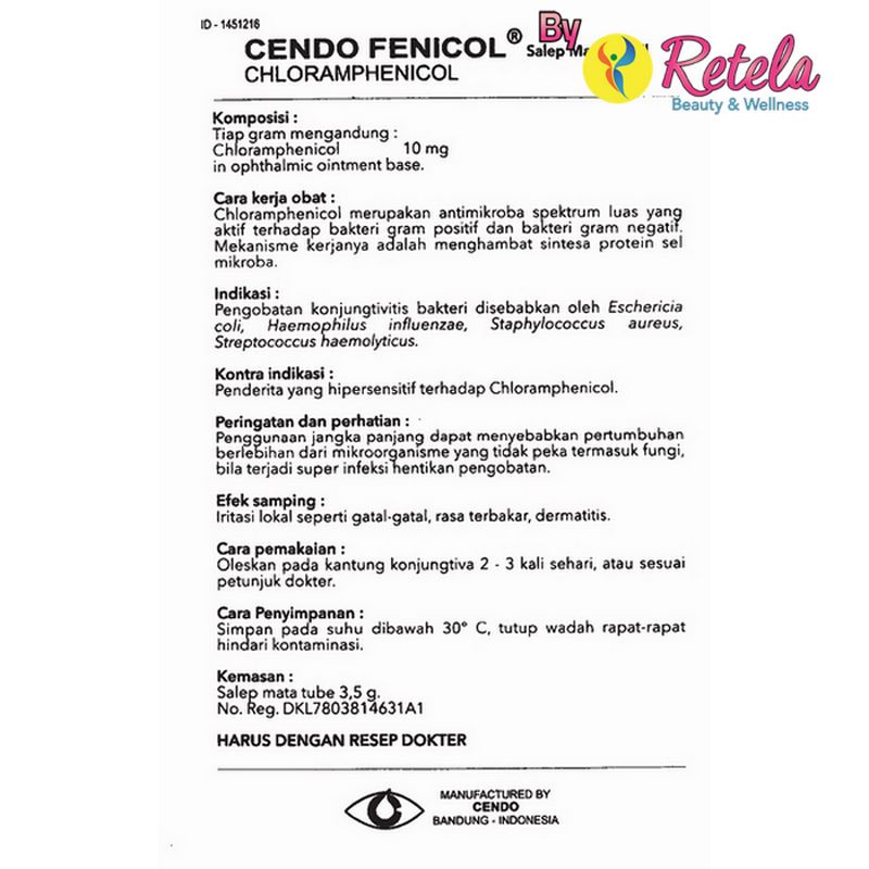 CENDO FENICOL EYE OINT 3.5GR