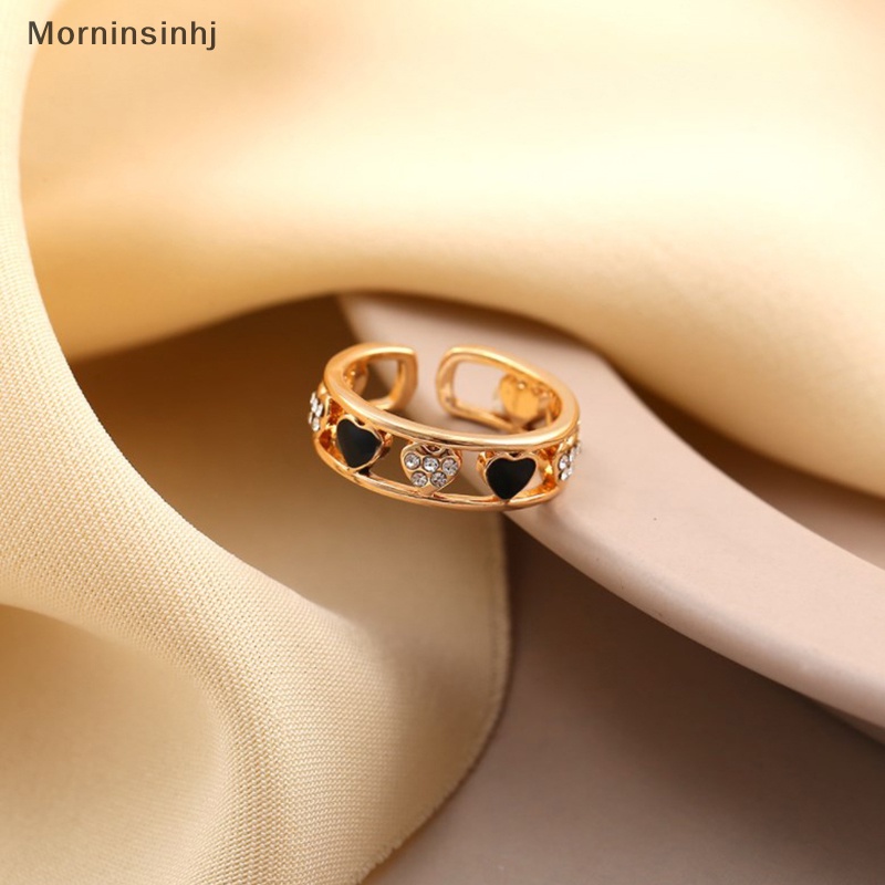 Mornin Fashion Cinta Hati Cincin Terbuka Geometris Rings Untuk Wanita Gadis Berongga Keluar Jantung Cincin Pernikahan Band Pesta Elegan Perhiasan Hadiah 1 Buah id