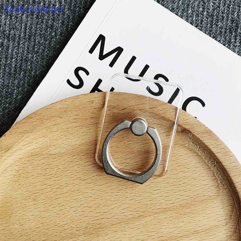 Adhyu Universal Tempat Handphone Cincin Jari Lipat Lem Stand Transparan Holder ID