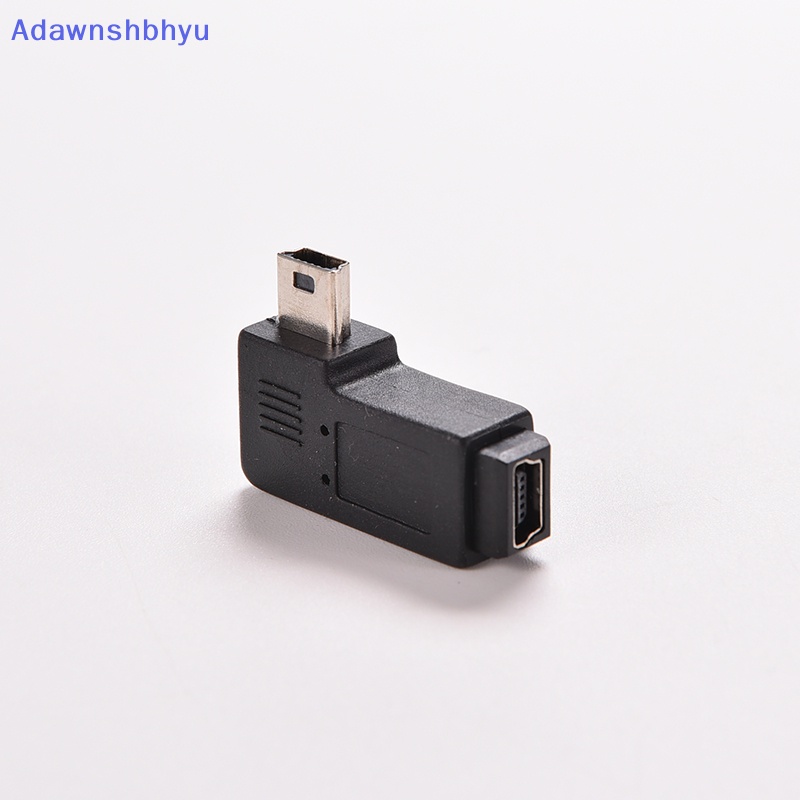 Adhyu Hitam USB 2.0 Mini 5pin Male to Female Sudut Kanan Konektor Adaptor 90derajat ID