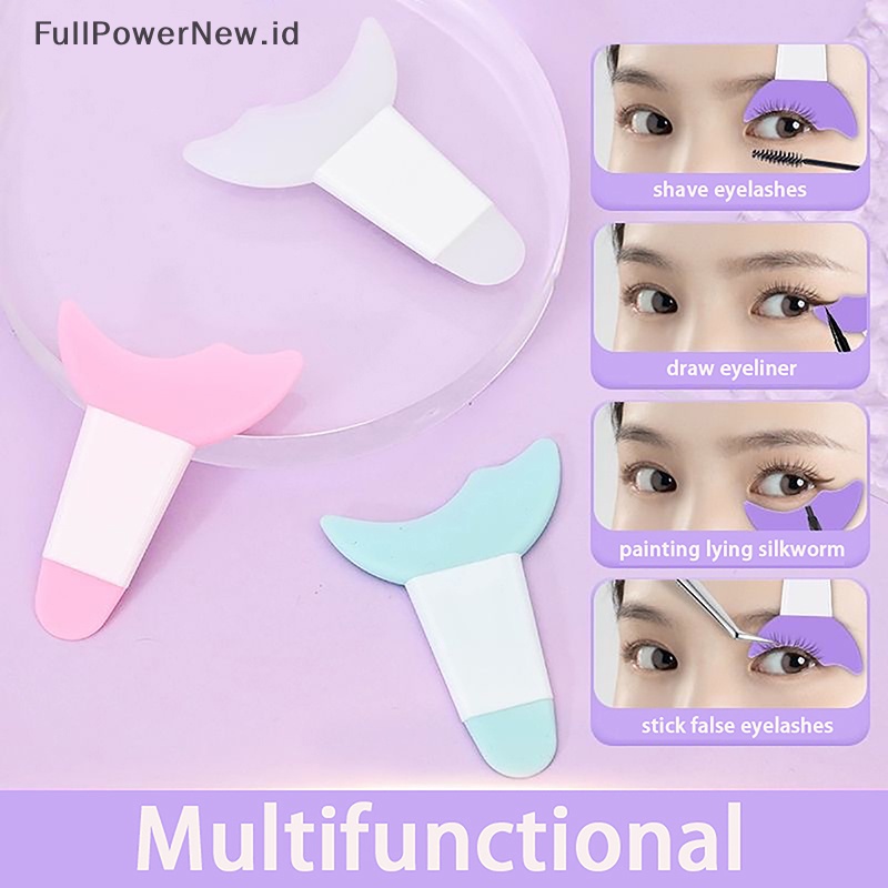 Power Maskara Shield Aplikator Eyeliner Aplikator Kuas Silikon Lash Stopper Alat ID