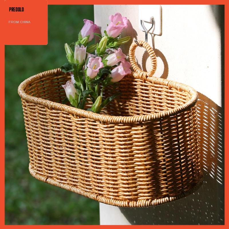 [Predolo] Hand Basket Simple Farmhouse Decor Keranjang Gantung Hiasan Dinding