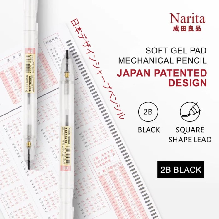 

ARS04 Mechanical Pencil / Pensil Mekanik Transparan Narita