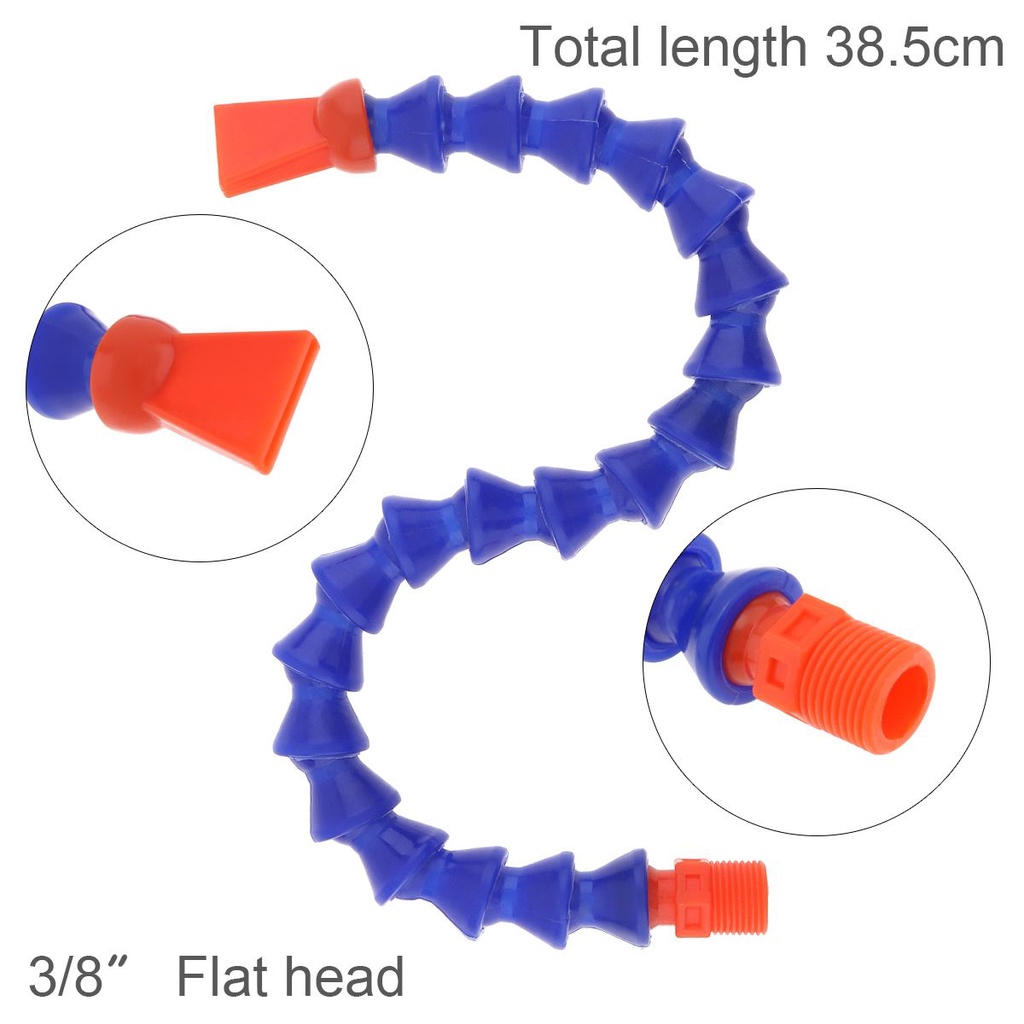 Tabung Pendingin Minyak Air Fleksibel Bahan Plastik Dengan Kepala Rata/Nozzle Kepala Bulat Untuk Mesin CNC/Milling/Mesin Bubut