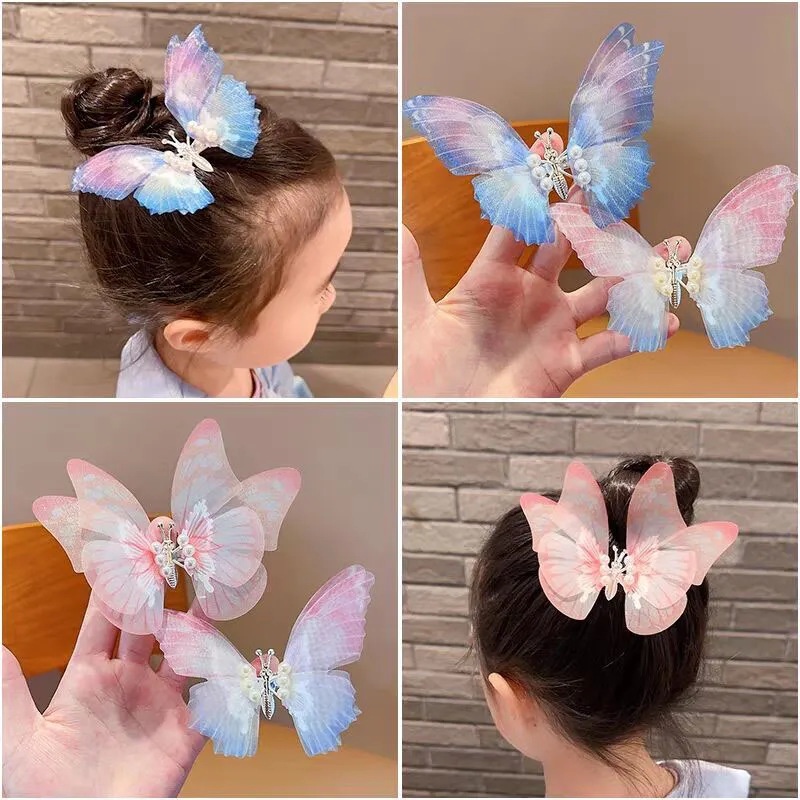 Klip Rambut Kupu-Kupu Baru Korea Fashion Musim Panas Hair Pin Besar Hair Claw Hair Clips Untuk Aksesoris Rambut Wanita