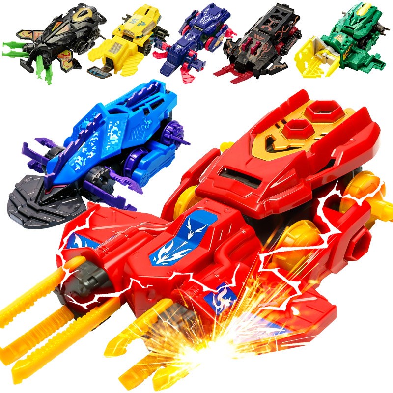 Break Go! Ga! East Dragon Team Battle Bot Vehicles Burst Chariot racing Launcher Mainan Kereta