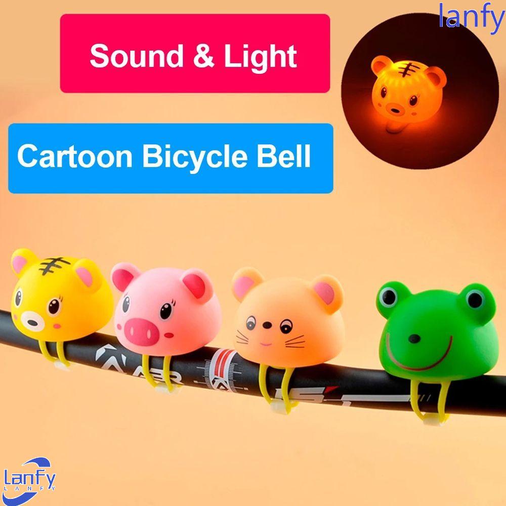 Lanfy Bel Cincin Sepeda Bersepeda Kartun Cartoon Ring Bell Suara Alarm Hewan Gunung Sepeda Tanduk Sepeda