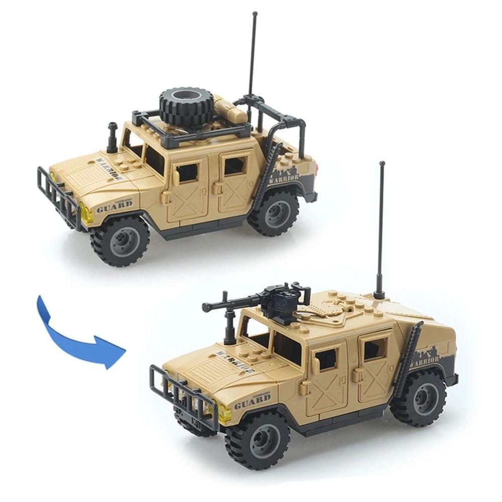 Needway Blok Bangunan Kendaraan Dekorasi Rumah Dekorasi Desktop Yang Dapat Dilepas Action Figure Mainan Hitam Hijau Army SWAT Tentara Angka Untuk Mainan Edukasi