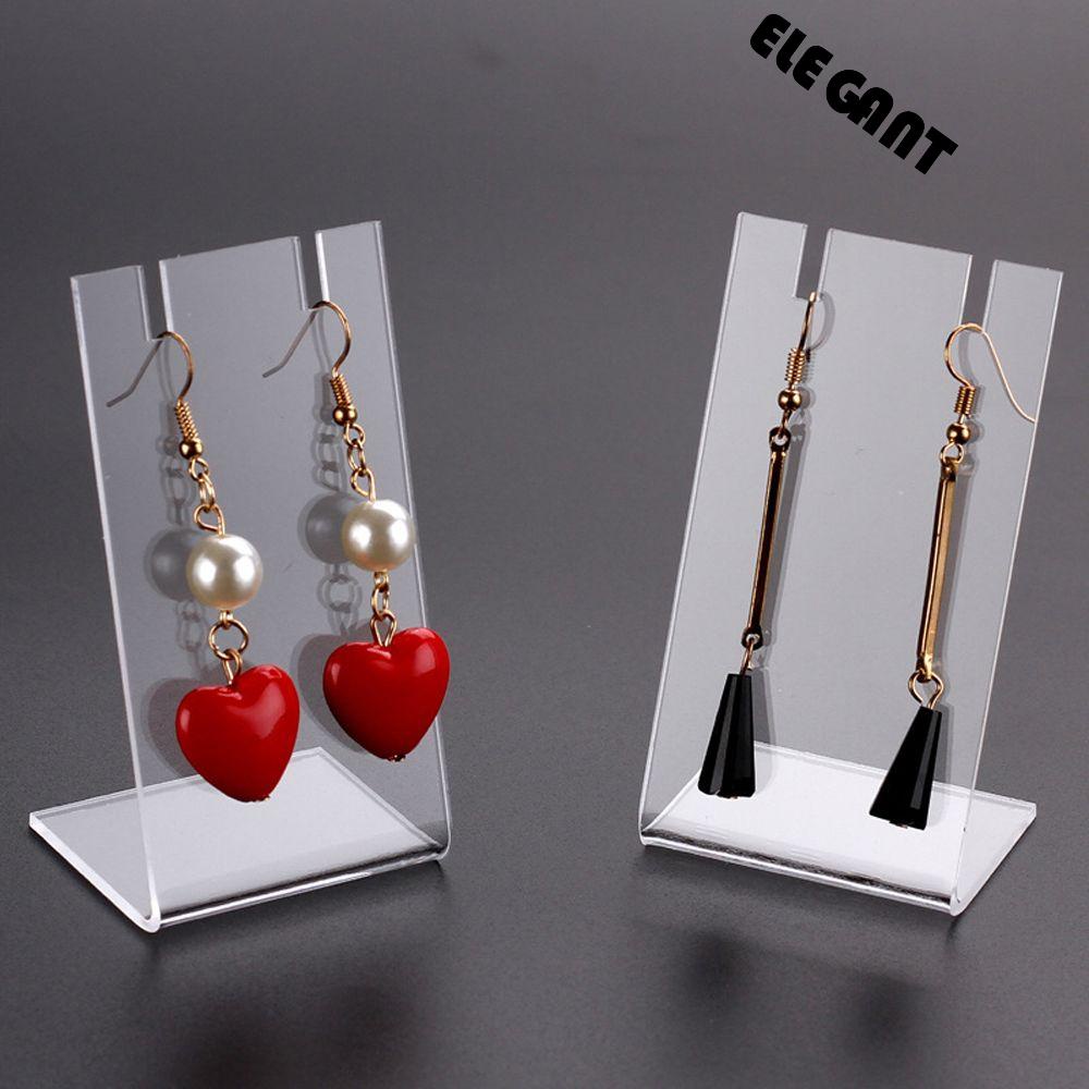 [Elegan] Rak Display Anting Elegan Gantungan Anting Gelang Display Kalung Rak Penyimpanan Perhiasan Organizer Ornamen Akrilik