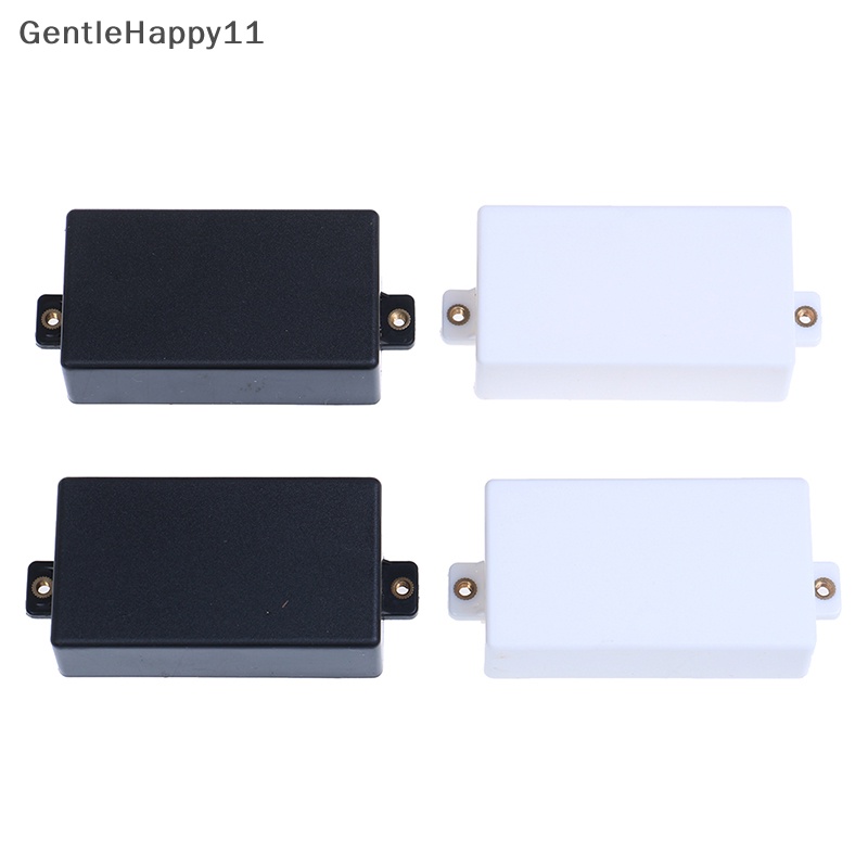 Gentlehappy 2Pcs cover pickup Koil Ganda Tertutup Plastik Untuk Gitar Elektrik Hitam/Putih id