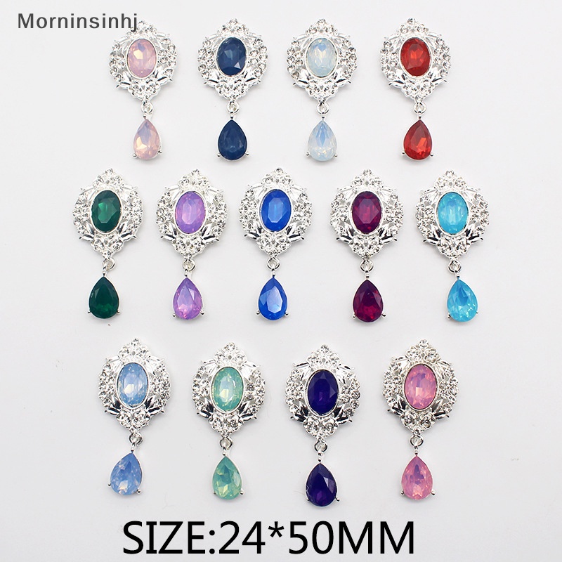 Mornin 24*50mm alloy shiny rhinestone Bros Perhiasan Aksesori DIY greeg card Gelas Anggur Kotak Hadiah Kostum Dekorasi id