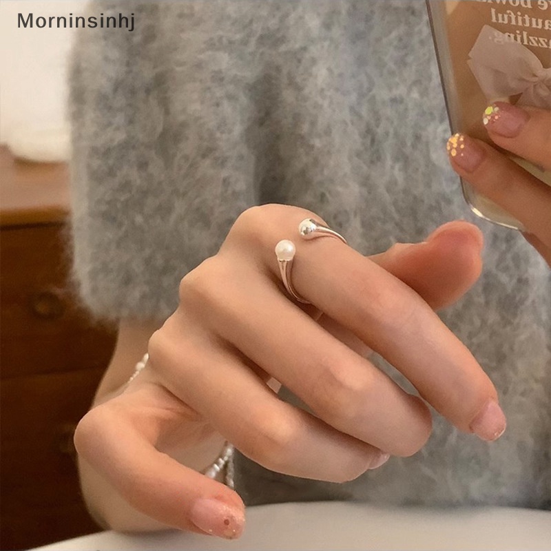 Mornin Cincin Mutiara Simulasi Minimalis Lucu Ukuran Dapat Disesuaikan Gaya Korea Fashion Pesta Pernikahan Vintage Jari Cincin Wanita Hadiah Perhiasan id