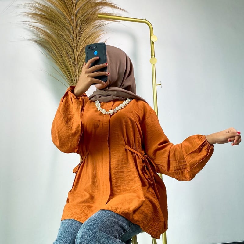 BEFAST - ZEC OOTD WANITA TUNIK ARISA / Alea CRINCLE Tunik / Pakaian Wanita Muslimah / Tunik Wanita Keluaran Terbaru / Fashion kekinian Remaja ABG Trendy / Outfit Daily Wanita Hijab / Tunik Polos Formal Terlaris