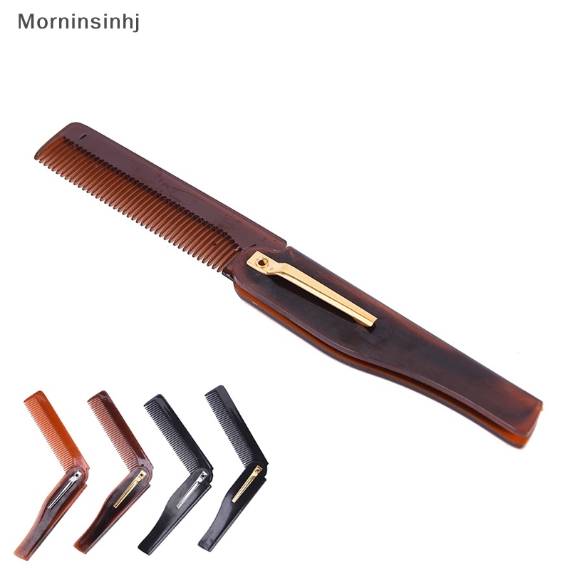 Mornin 1Pc Sisir Rambut Lipat Pocket Clip Hair Moustache Beard Comb Alat Styling Rambut id