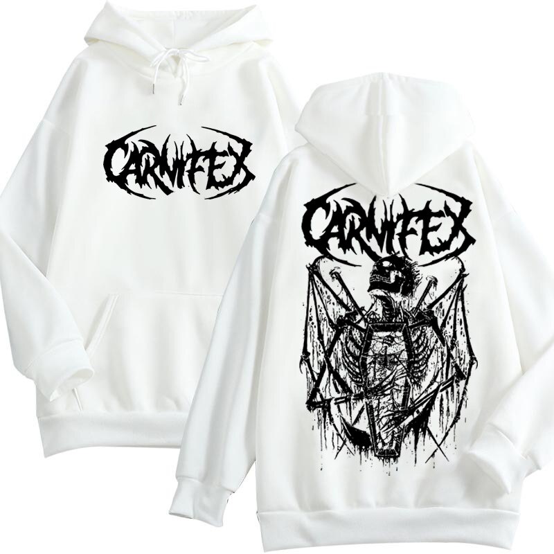 Hoodie Skull Dark style goth hip hop Harajuku Hitam dan Putih Hoodie lover Skull wing Sweatshirt Cartoon BF Fleece Hoodie Casual paint Pullover Unisex