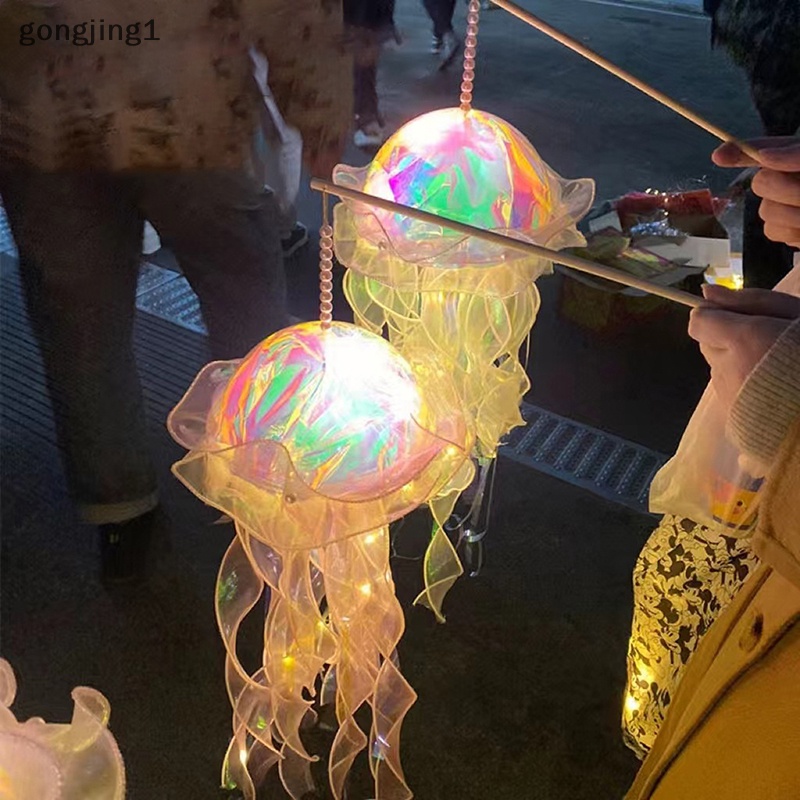 Ggg Color DIY Jellyfish Lamp Lantern Mermaid Parti Jellyfish Light Lantern ID