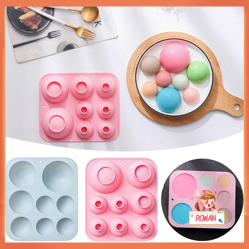 R-FLOWER 3d Ball Bulat Baking Alat Dekorasi Kue Cetakan Coklat Jelly Dome Silicone Cake