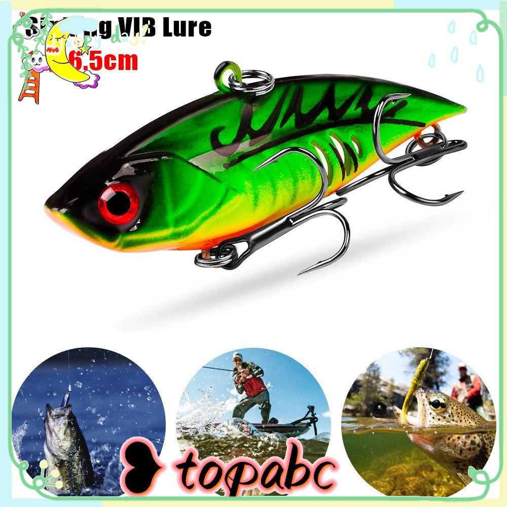 TOP 6.5cm 11g VIB Umpan Pancing Untuk Air Tawar Air Asin Laut Keras ABS Berisik Wobbler Fishing Tackle