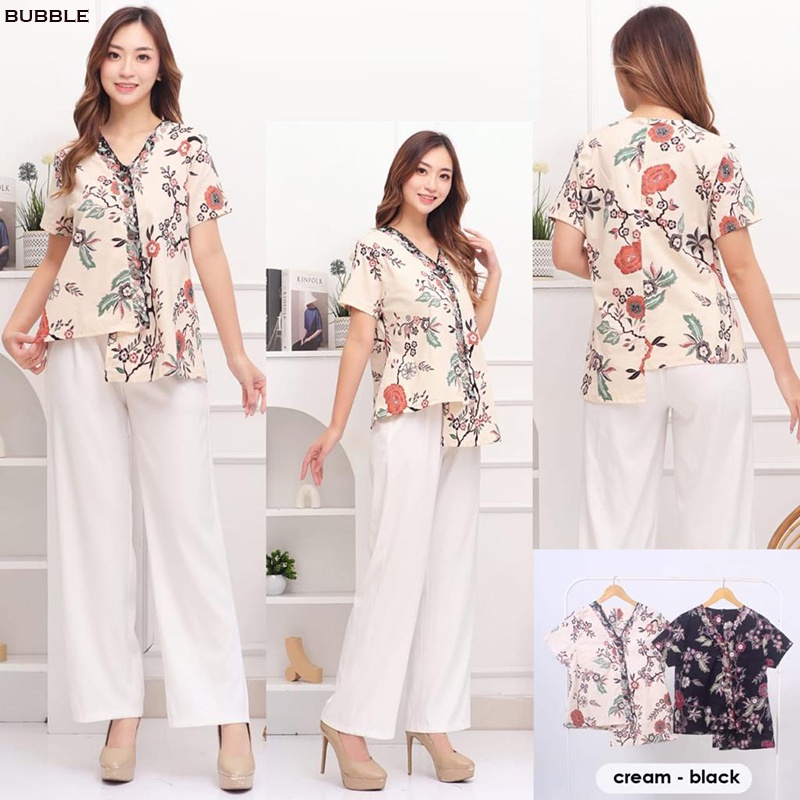 Evercloth Bubble Blouse Wanita Atasan Wanita Atasan Wanita Blouse