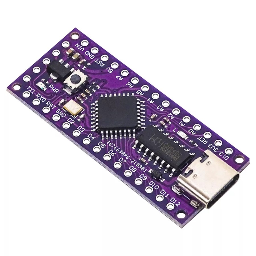 LGT8F328P LQFP32 MiniEVB CH340C Type C Arduino Nano Compatible