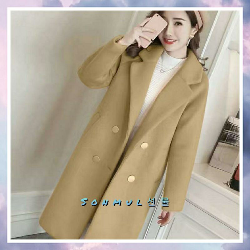 READY INDONESIA OUTER YOONA COAT WOMAN WINTERCOAT SPRING IMPORT MANTEL WANITA MUSIM DINGIN JAKET