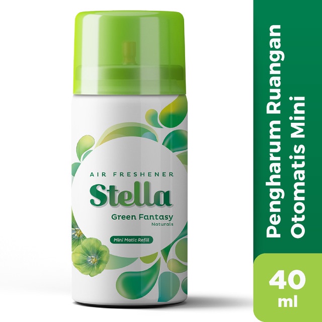 Stella Mini Matic Refill Green Fantasy 40ml - Refill Pengharum Ruangan Otomatis