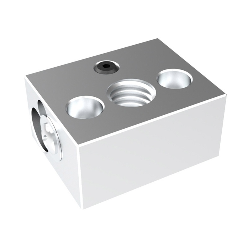 Cre 3D Printer Heatblock Untuk Ender3S1 Blok Panas Aluminium Untuk Nozzle Heating Block J-head Hotend Bowden Extruder