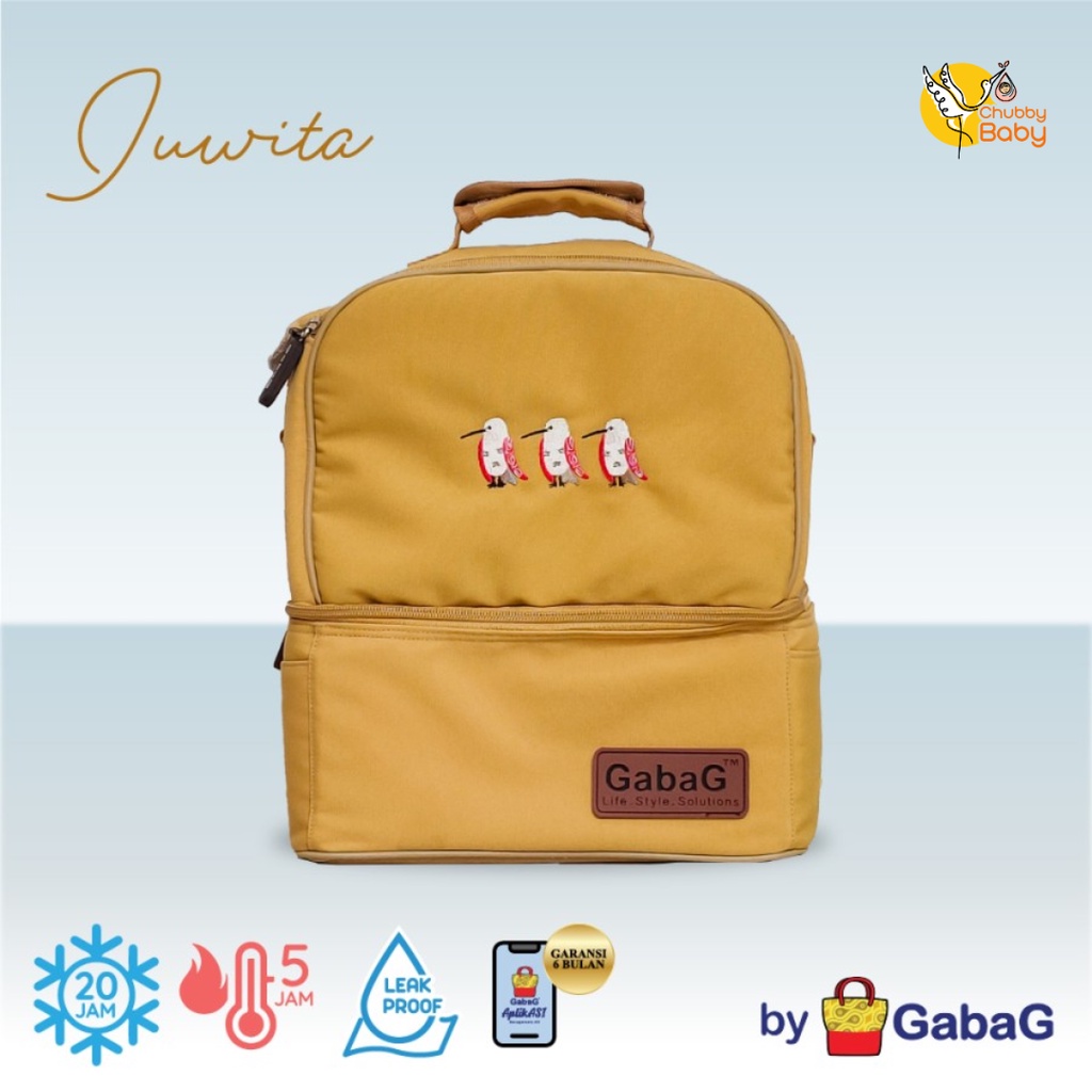Gabag Cooler Bag - Backpack Sling Double Compartment Juwita | Tas Asi