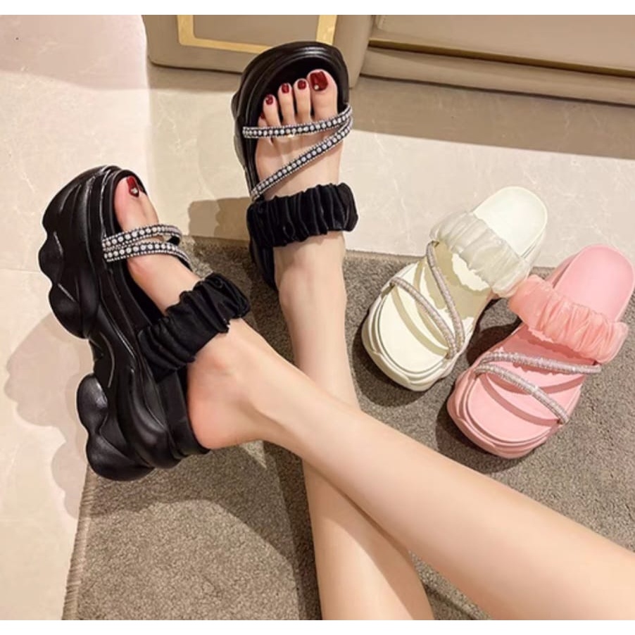 Sandal Wedges Perempuan Jaila Fashion BM519