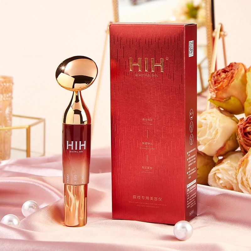 [300gr] T851 | Alat Setrika Wajah Red Gold | Pemijat Perawatan Kulit Anti Anging | Facial Massager |