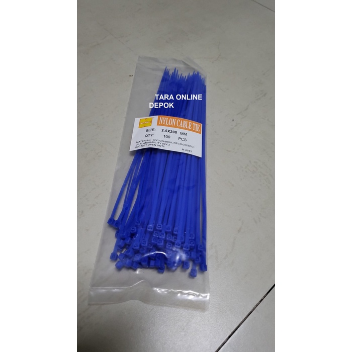 

Kabel Ties 20 Cm x 2,5 mm Biru merk Kitani - 7112267