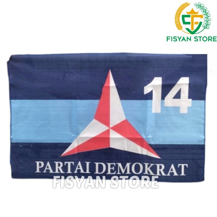 Bendera Partai Demokrat 80 x 120 CM (50 PCS)