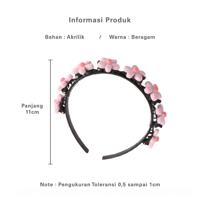 Bando Anak Perempuan Korea Motif Desain Lucu Hairband Bondu Bandana Anak Import Jepit