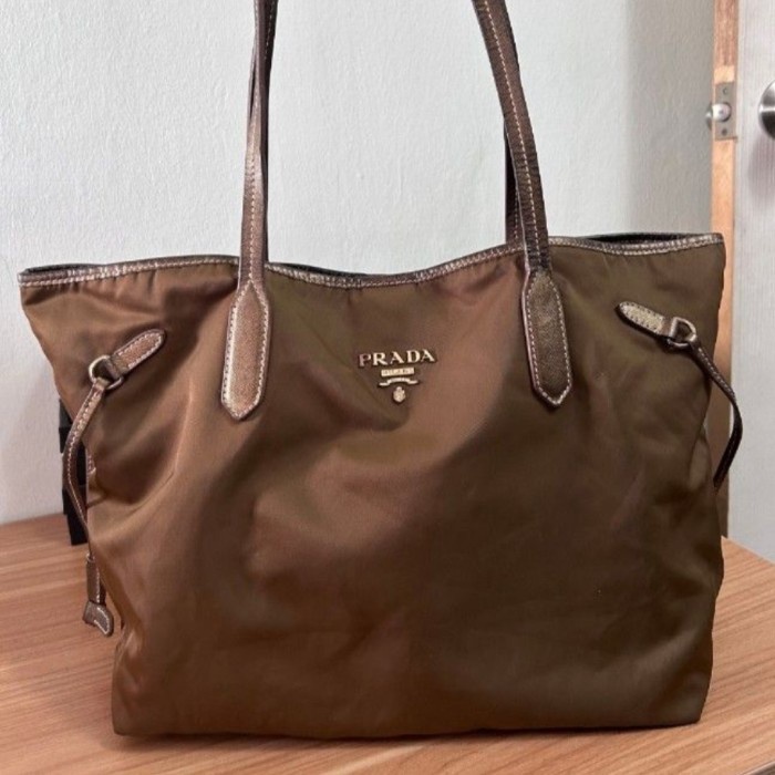 prada authentic tote nylon