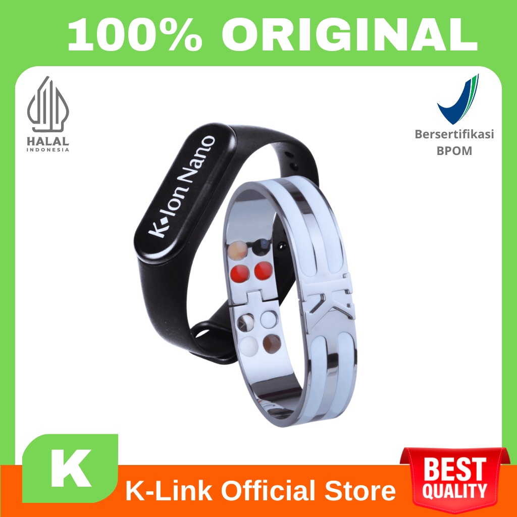 Gelang k ion nano wistbrand bracelet