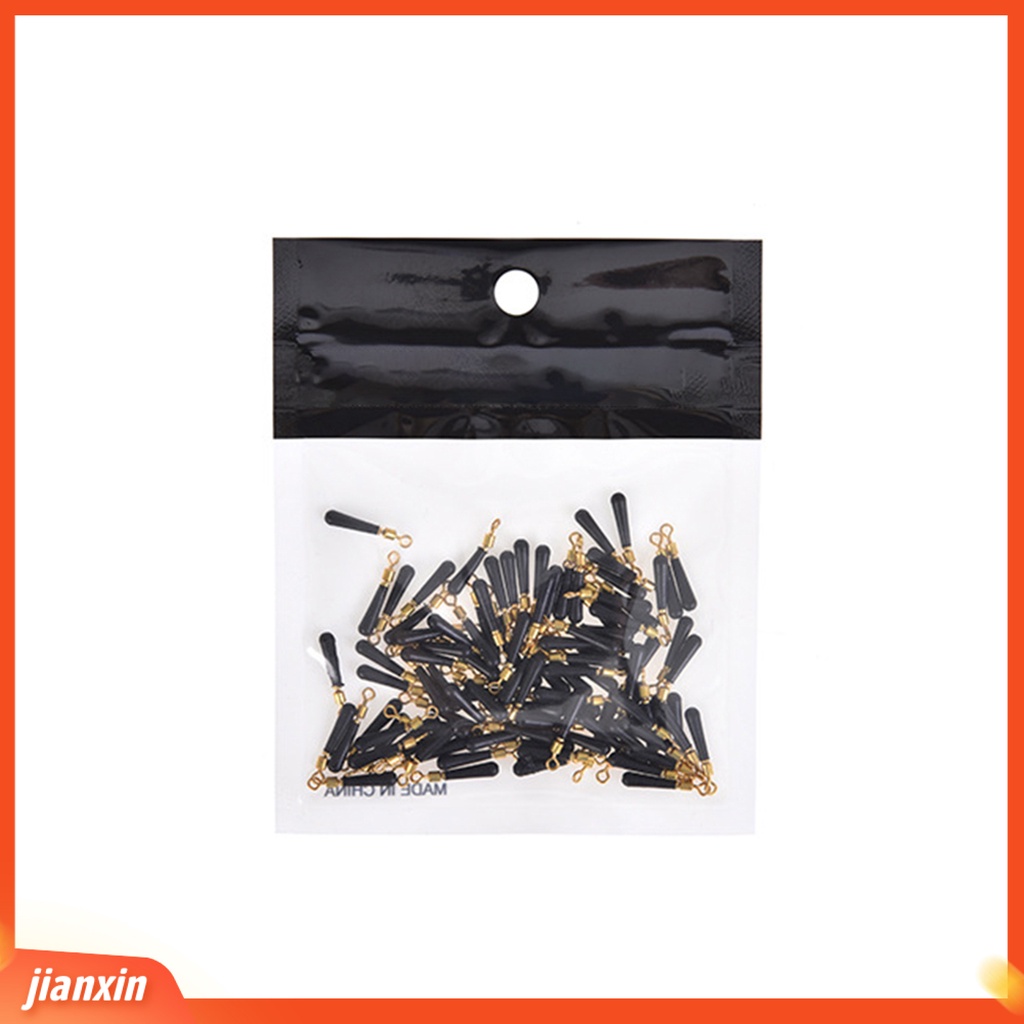 (In Stock) 100Pcs Pelampung Berputar Ikan Rotasi 360derajat Fleksibel Angling Karet Memancing Float Rotation Pelampung Kursi Memancing Luar Ruangan