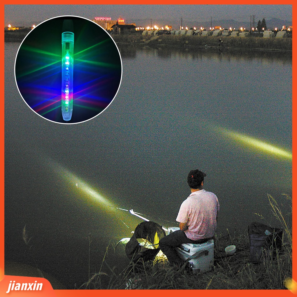 (In Stock) Malam Memancing Cahaya Gaya Meteor Tahan Jatuh Tahan Air Angling LED Umpan Bawah Air Mengumpulkan Ikan Cahaya Memancing Luar Ruangan