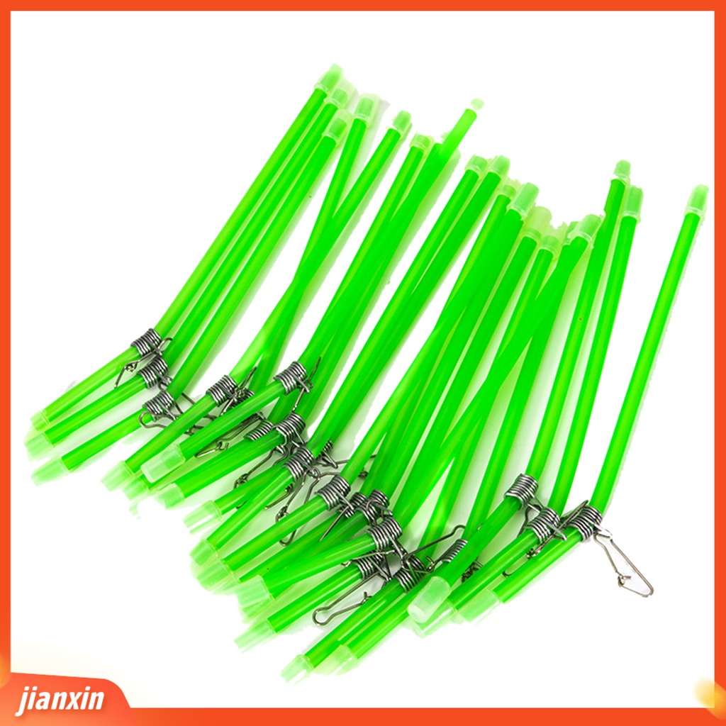 (In Stock) 20Pcs /Set Tabung Keseimbangan Memancing Solid Kuat Pin ABS Berpengait Kepala Snaps Kuat Pin Konektor Bercahaya Untuk Angling