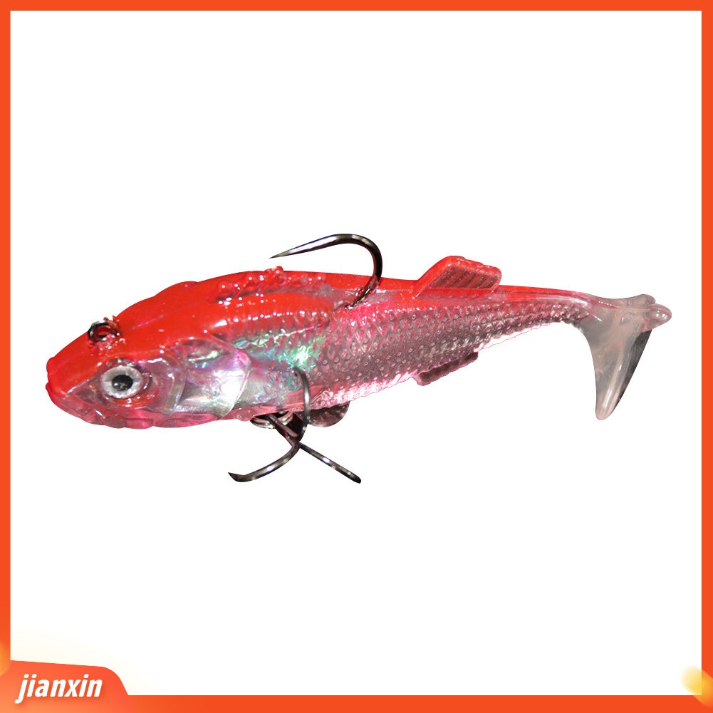 (In Stock) 8cm 16g Buatan Manusia Hidup Bercahaya Memancing Umpan Renang Tackle Crankbait