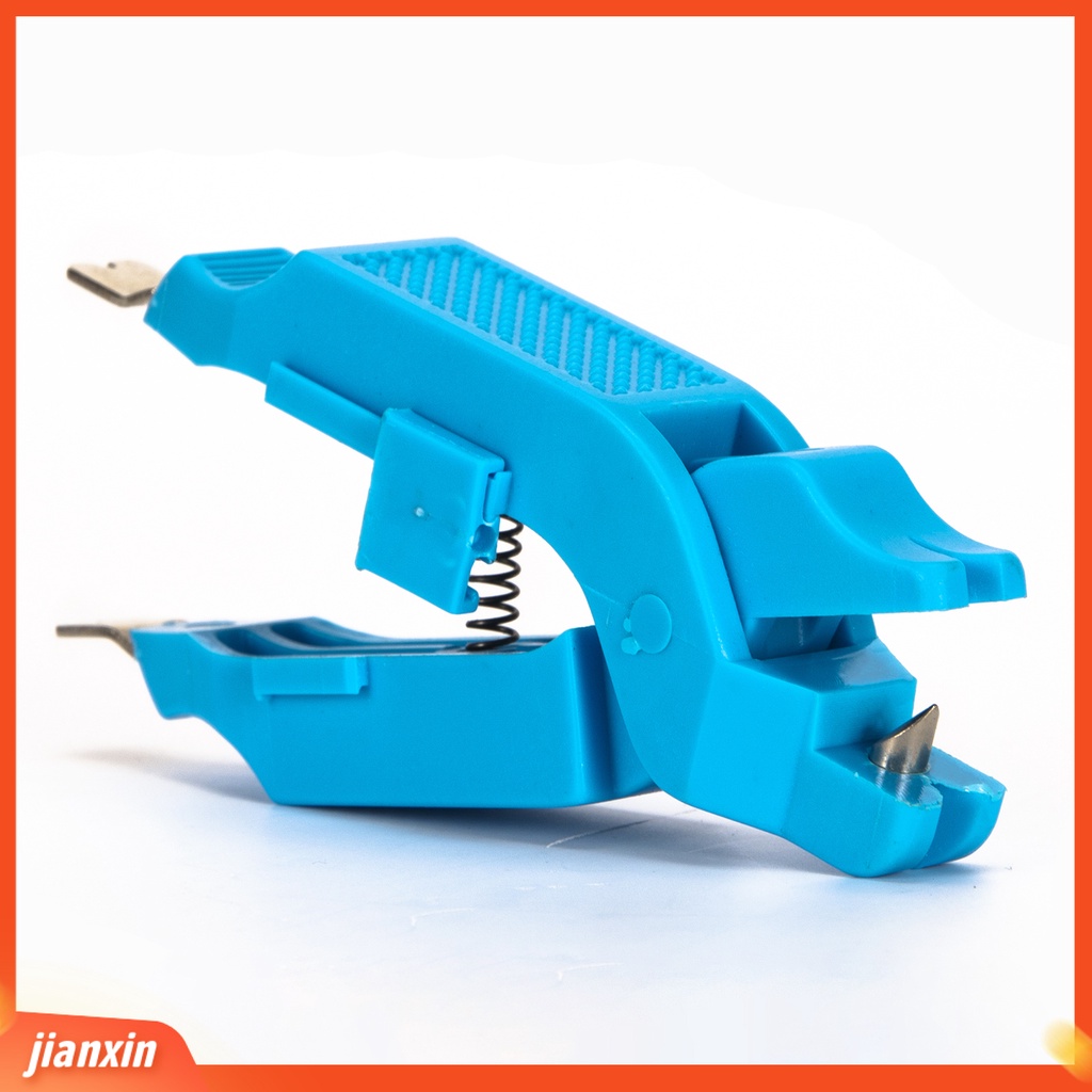 (In Stock) Portable 9.5cm Biru ABS Stainless Steel Perahu Pancing Musim Semi Tang Penjepit