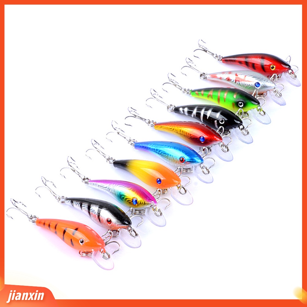 (In Stock) 5.7cm 4.4g 3D Buatan Memancing Manusia Hidup Umpan Keras Ikan Kecil Wobbler Renang Umpan