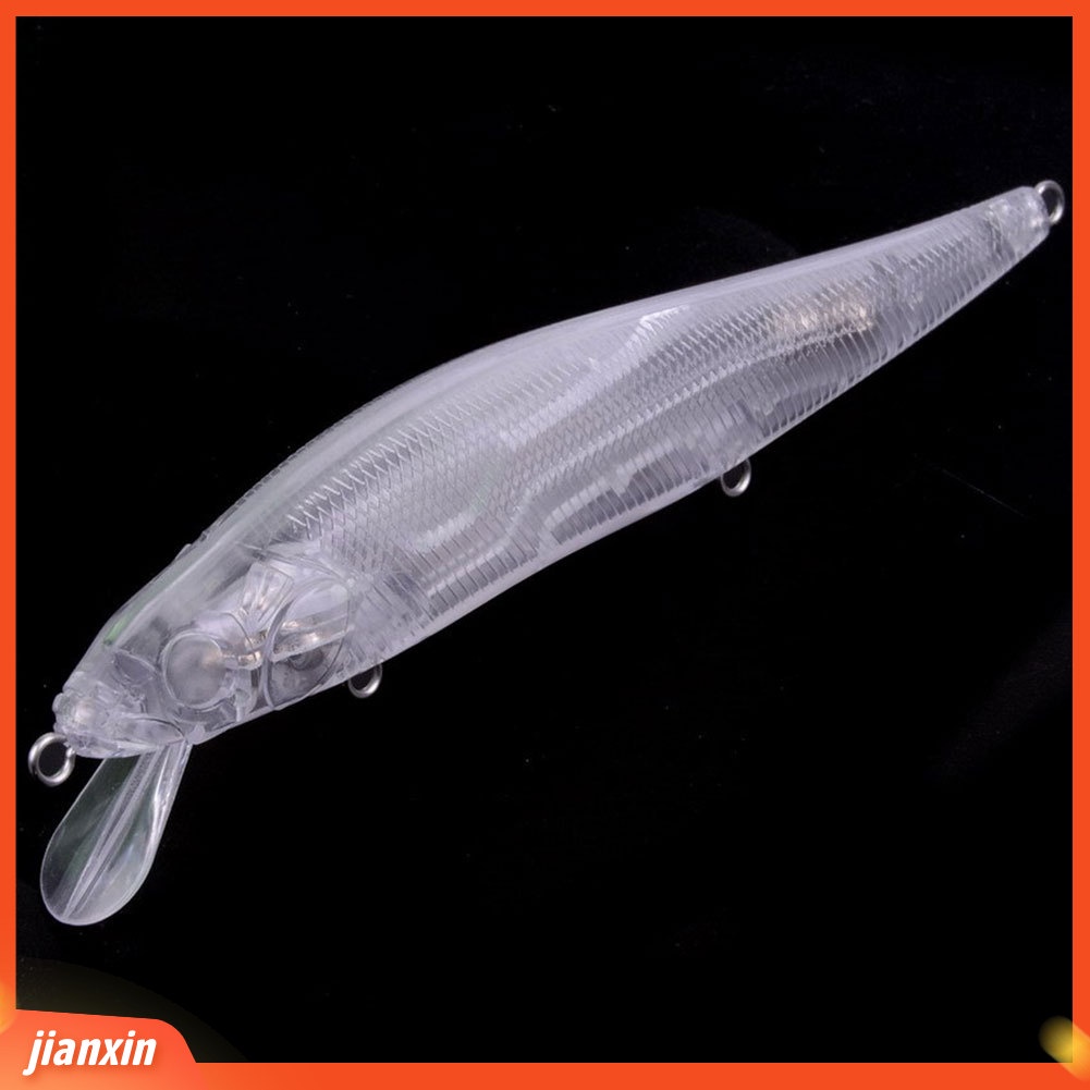 (In Stock) 5Pcs 14cm 19.7g Buatan Tidak Dicat DIY Crankbait Memancing Umpan Ikan Alat