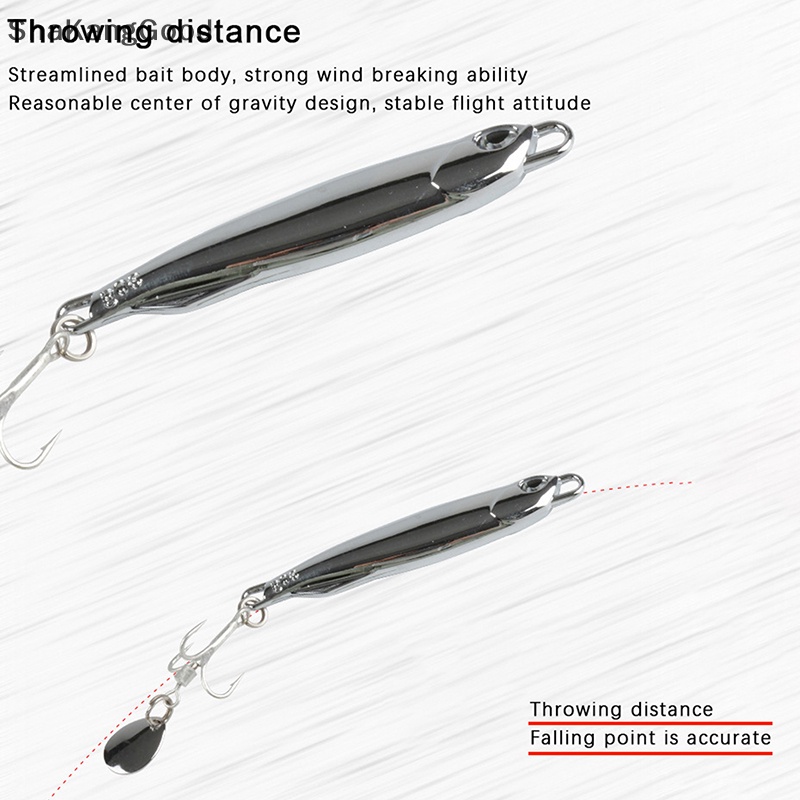 Selip Memancing Tenggiri Spanyol Kait Tunggal Dan Ganda Plat Besi electroplated mirror silver Dengan Payet, Tiga Pengait, Laut Ringan, Pantai Air, Jalan Cor, sub, Logam Cor remote SK