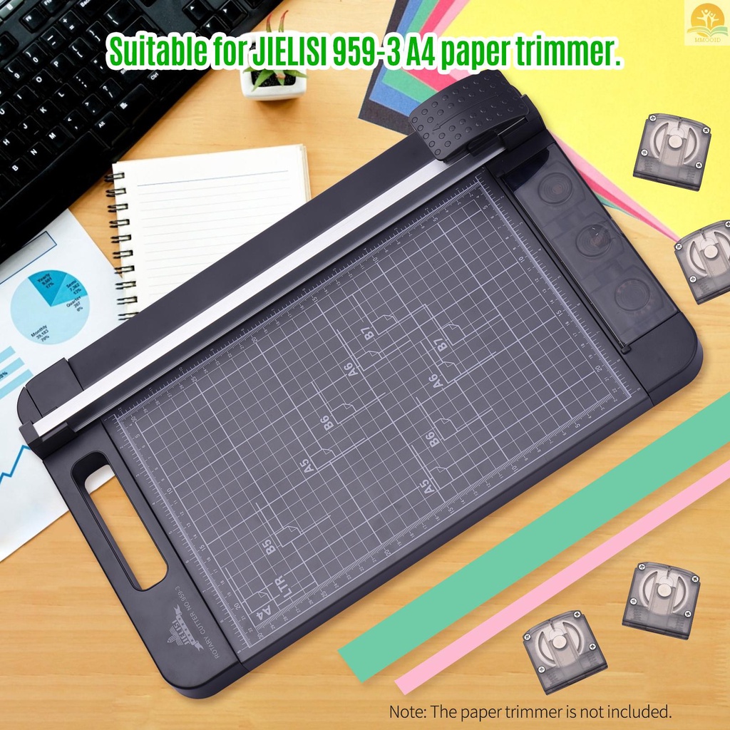 In Stock JIELISI Paper Trimmer Replacement Blades Refill Keamanan Safeguard Design Craft Kertas Foto Gambar Kartu Cutting Untuk 959-3 A4 Pemotong Kertas, Pisau Putar Lurus