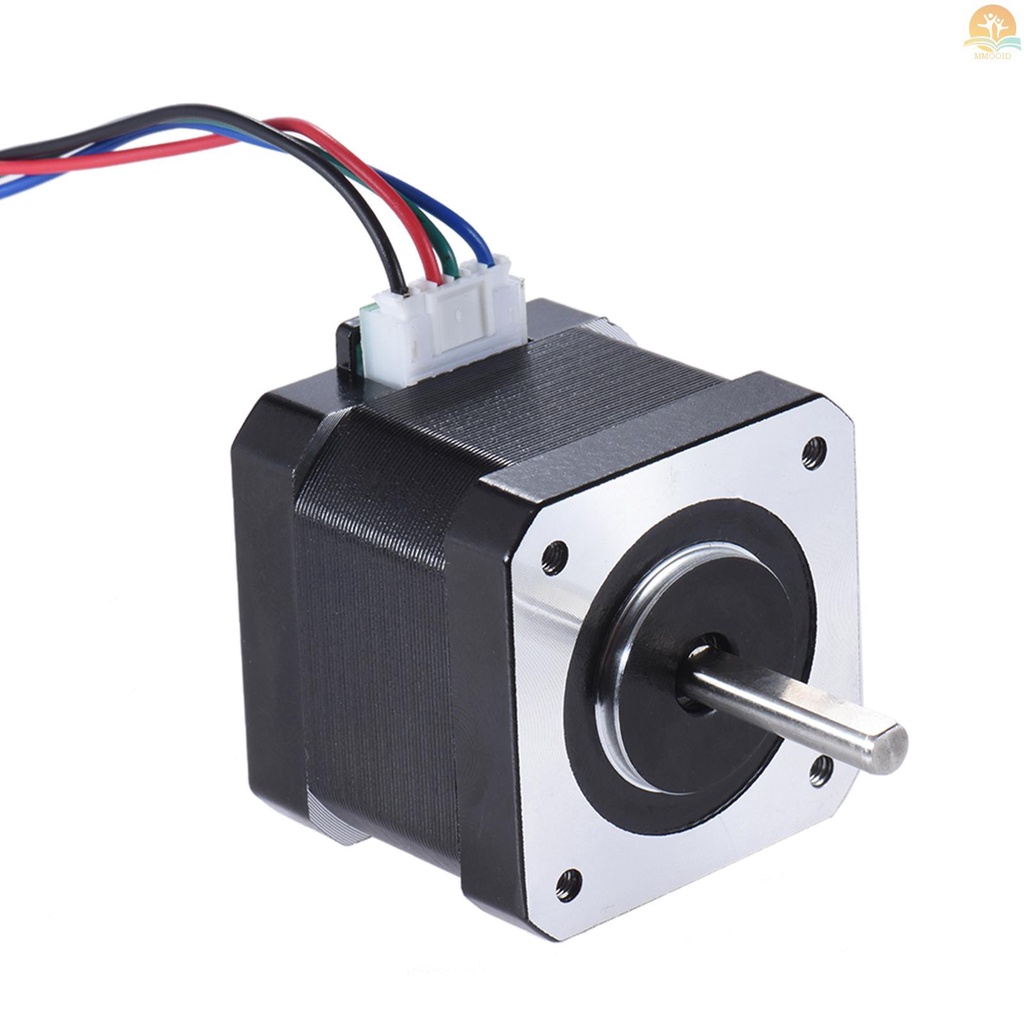 In Stock 1pcs Nema 17stepper Stepping Motor Drive Control 2phase 1.8 Derajat 0.9A 0.4N.M 42mm Dengan Kabel Timah 90cm 3D Printer/CNC Pengganti Aksesori