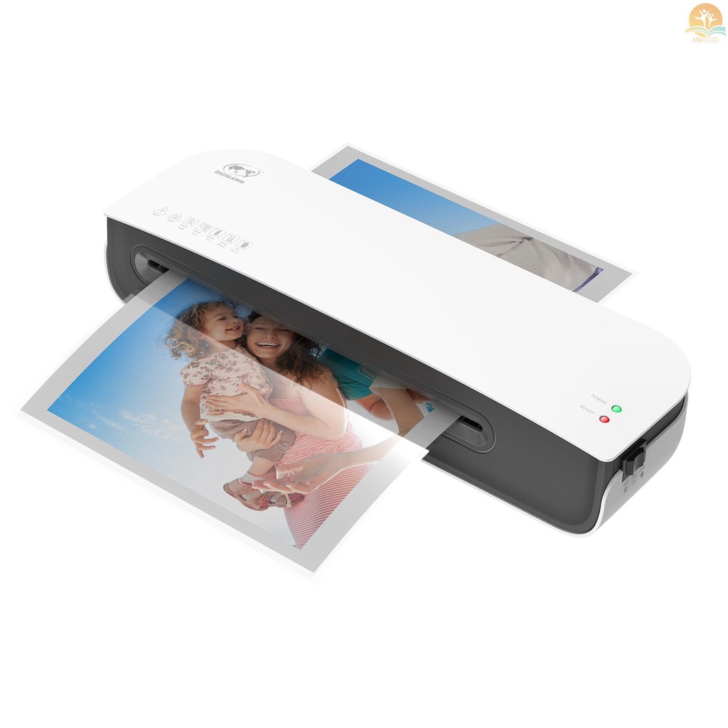 In Stock OSMILE SL289 Set Mesin Laminator Desktop Ukuran A4 Laminasi Panas Dan Dingin 2sistem Rol 9inci Lebar Max Suitabe Untuk A4/A5/A6 Kantong Laminating Untuk Rumah Kantor Schoo