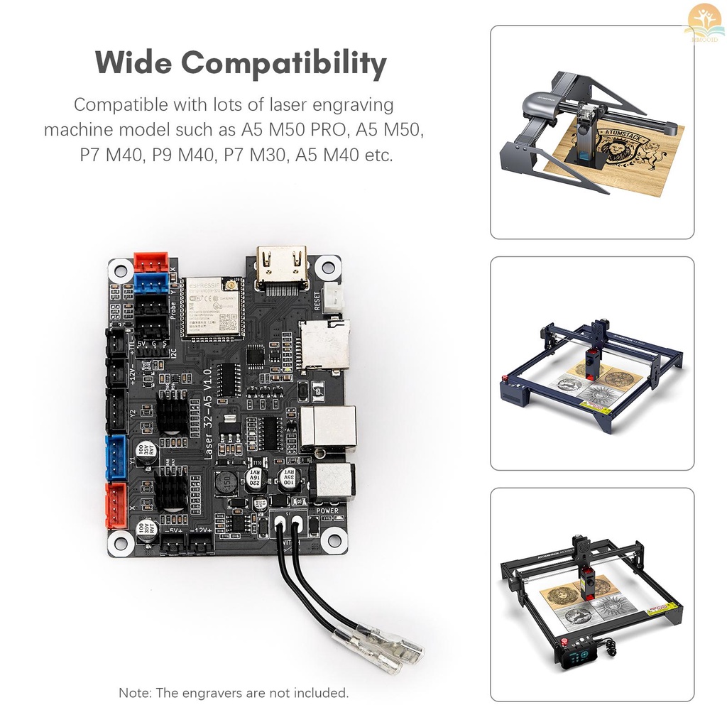 In Stock Atomstack Laser Engraver 32-bit Motherboard Pengganti Digunakan Untuk 5W Optical Power Engravers Cocok Untuk A5 M50 PRO/A5 M50/P7 M40/P9 M40/P7 M30/A5 M40