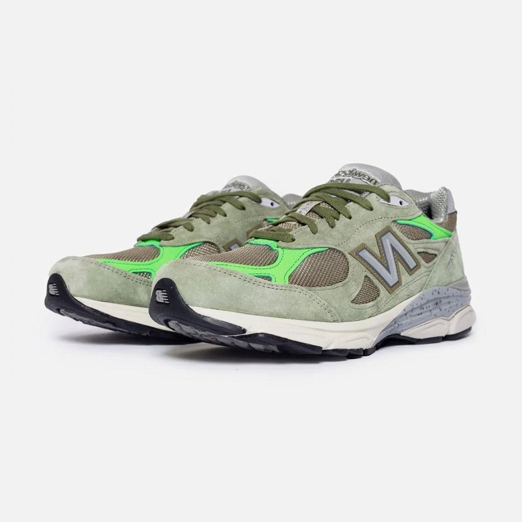 SEPATU NB 990 V3 X PATTA OLIVE GREEN HIGH PREMIUM ORIGINAL