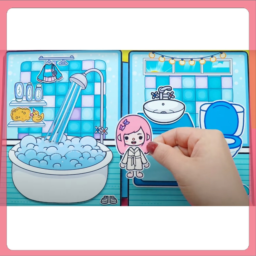 Toca Boca Blue House Series Paper Doll SUDAH DISUSUN