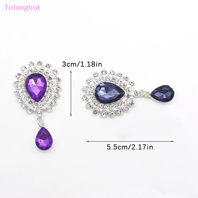 Tolonghot&gt; Fashion Alloy Berlian Imitasi Mengkilap Tetesan Air Liontin Bros Vintage Aksesoris DIY Kreatif Kostum Perhiasan Dekorasi well